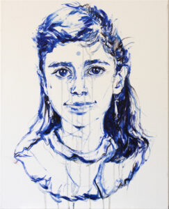 Self Portrait (Inner Child), Oil on Canvas, 50x41cm, 2021