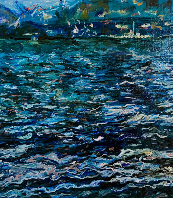 Lake Como II||| Oil on Canvas||| 42 x 50cm||| 2021