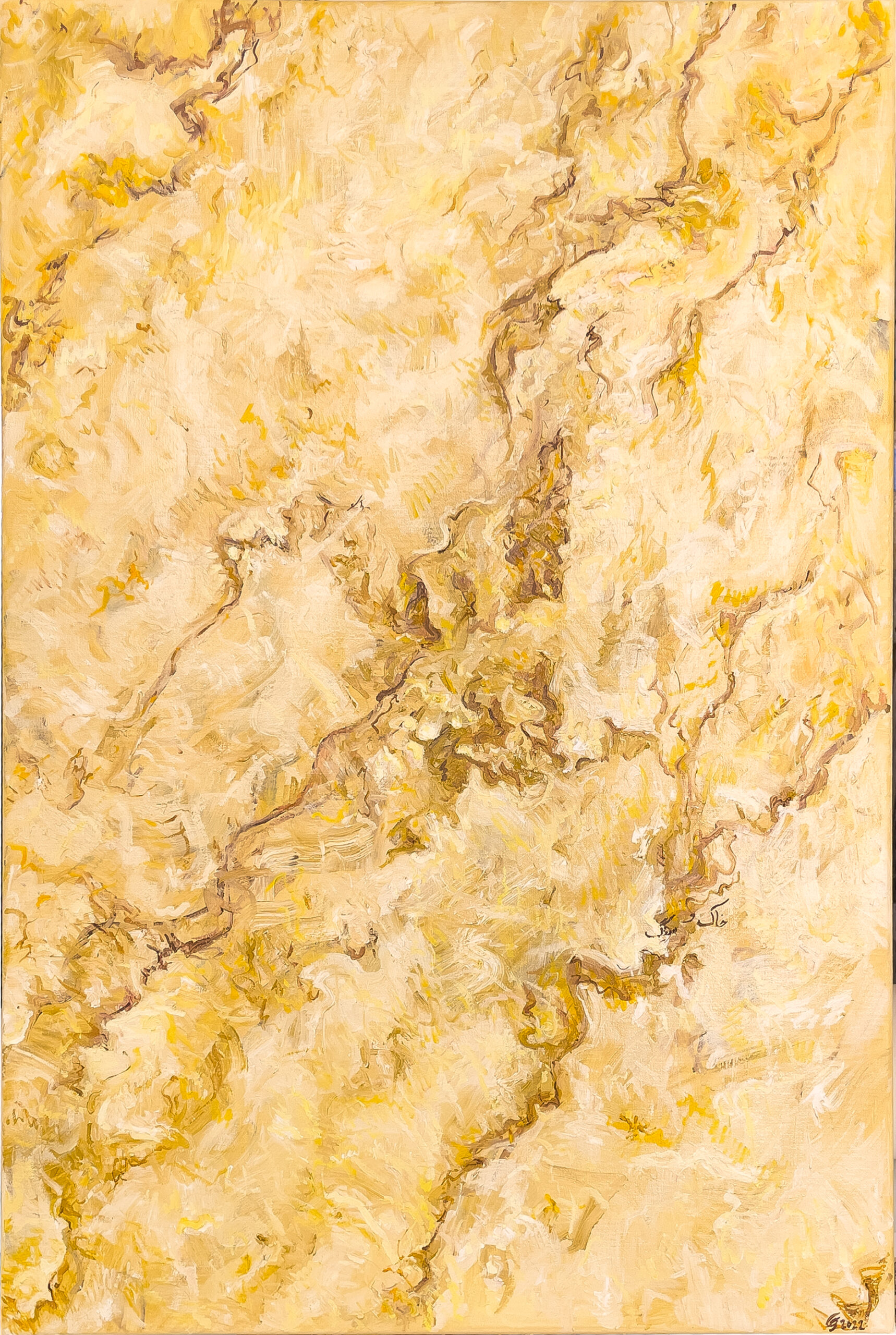 Yellow Marble||| Oil on Canvas||| 51 x 76cm||| 2022